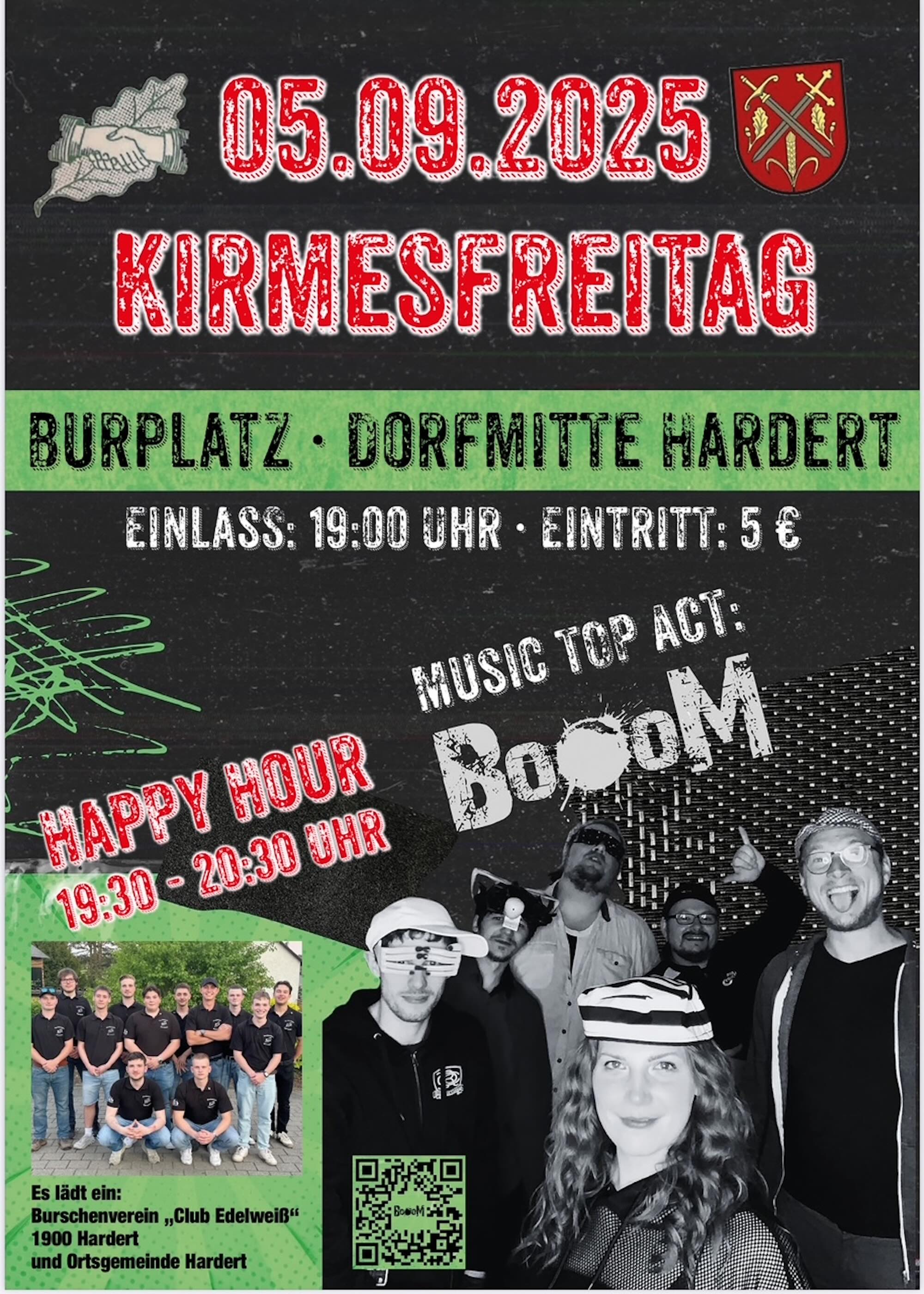 Plakatankündigung Zeltkirmes mit Highlight Freitag